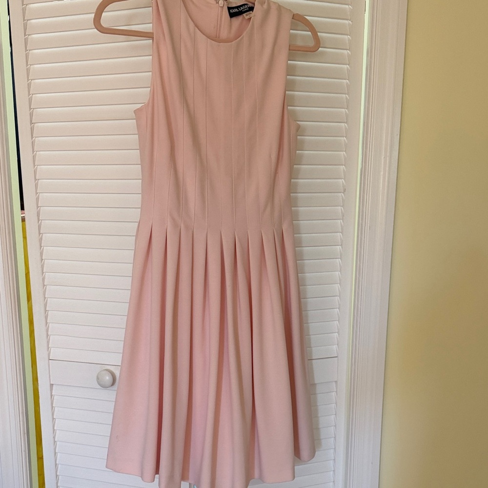 KARL LAGERFELD PARIS Blush Midi Dress size 4